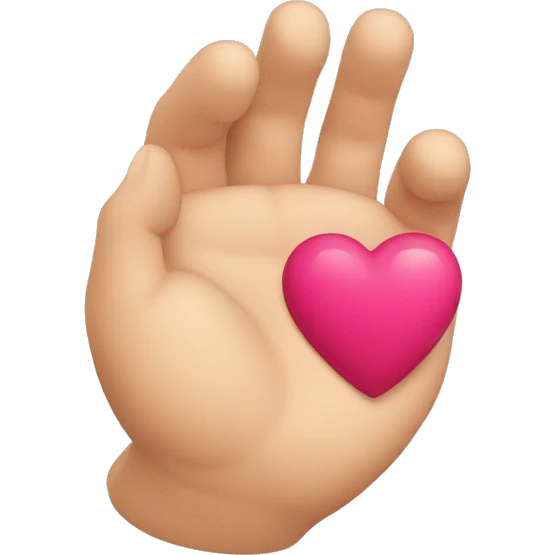 Forme de Coeur avec la main emoji