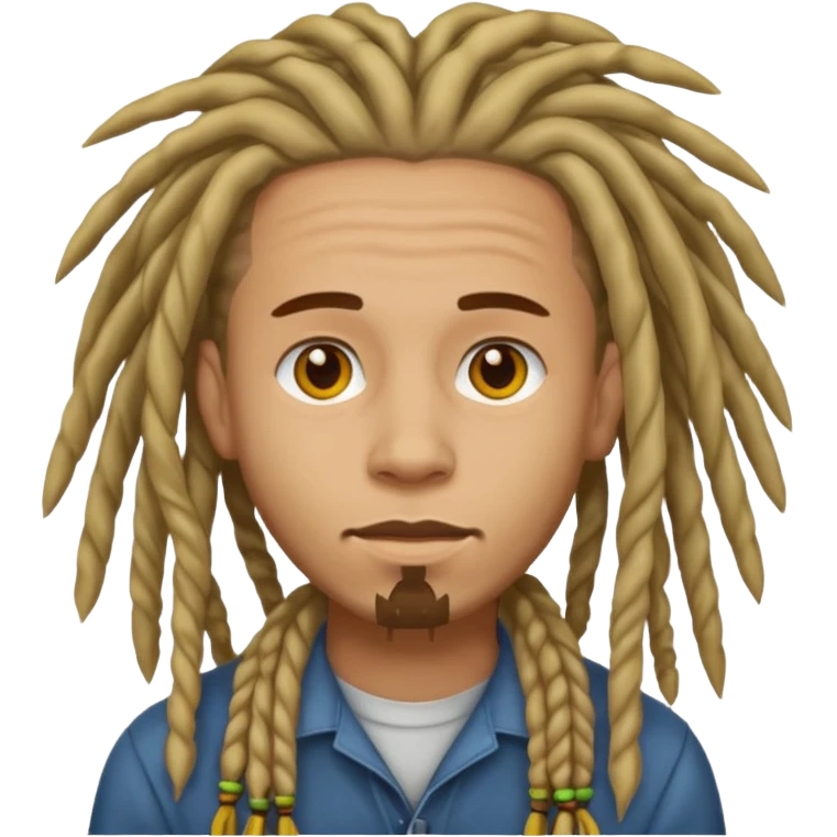 man light skin with dread  emoji
