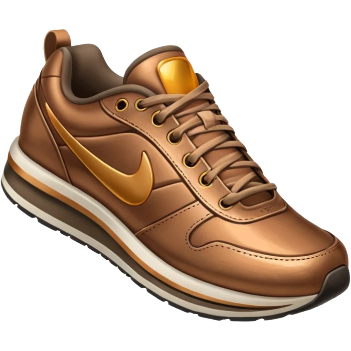A running shoe that says "Bronze" emoji