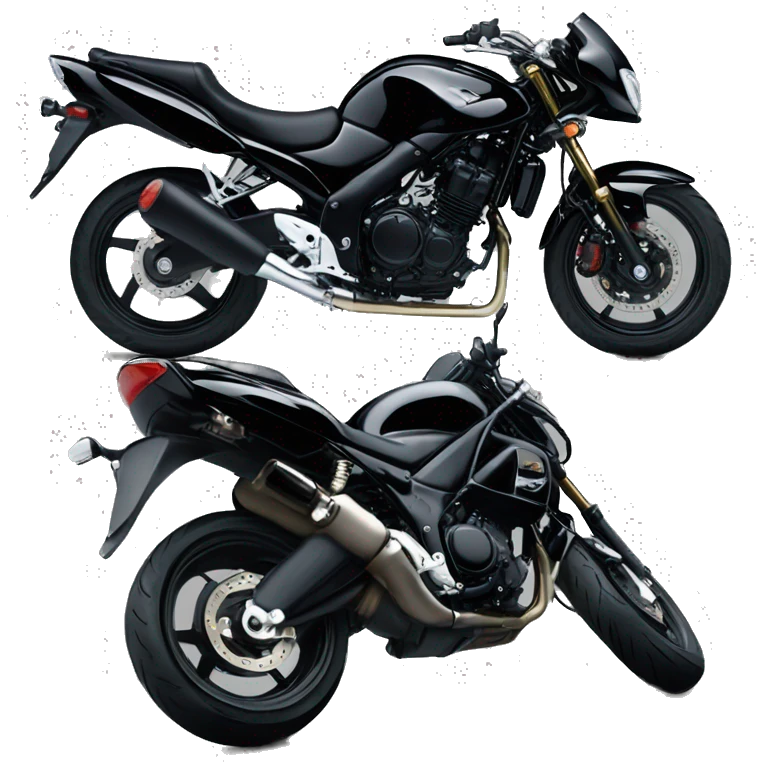 a black suzuki bandit 1200 S 1998 emoji