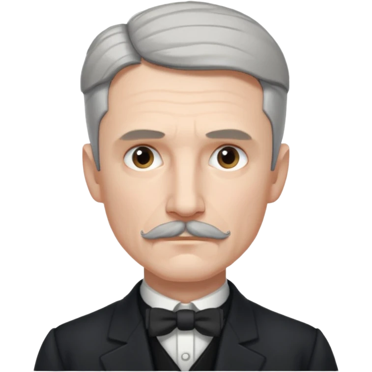 Nikolai Tesla,pensive, half body emoji