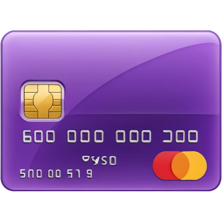 purple credit card emoji