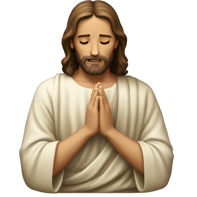 Jesus Christ praying  emoji