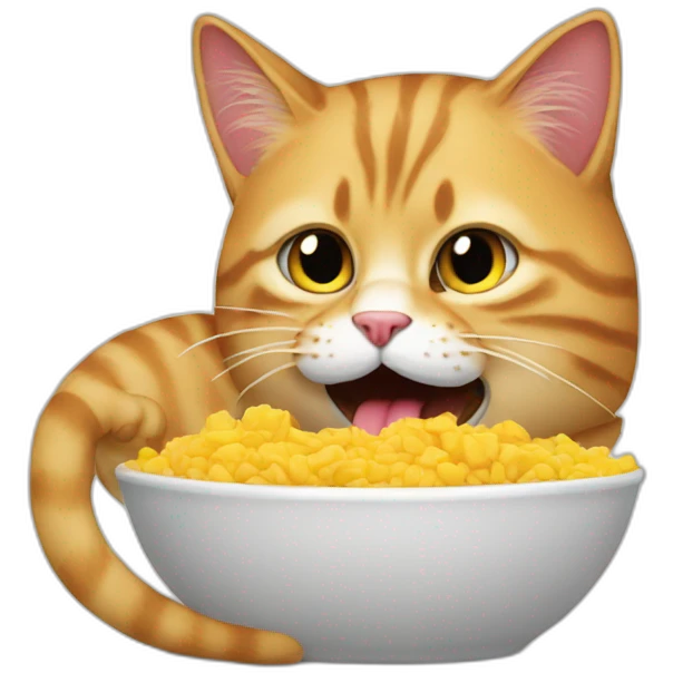 Cat eat trump emoji