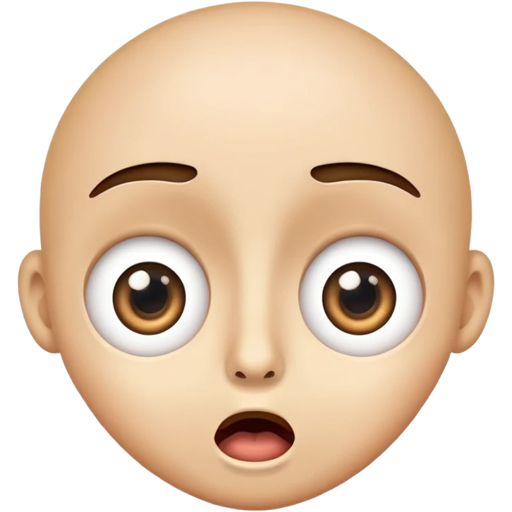 Surprised face with wide eyes and open mouth emoji