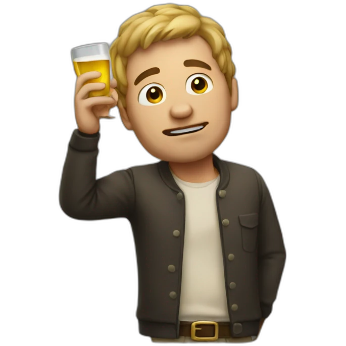 Drunk men emoji
