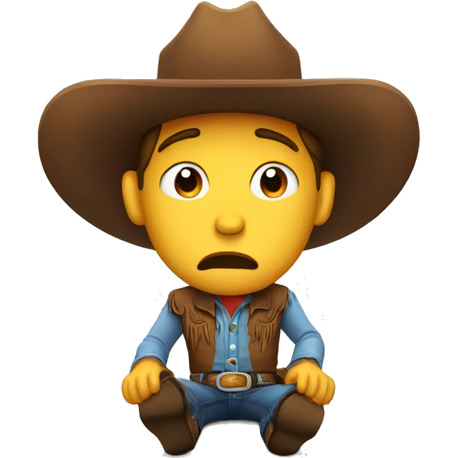 Cowboy crying  emoji