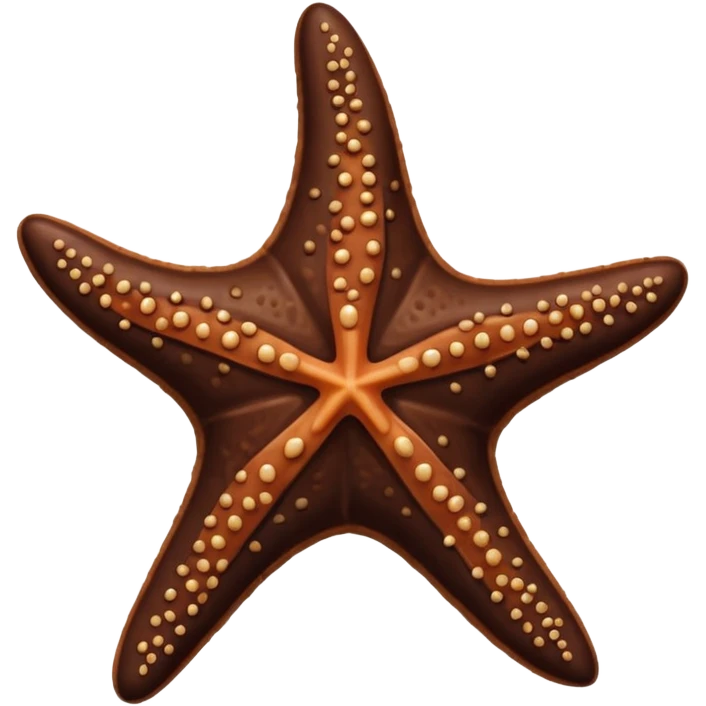 Chocolate starfish emoji