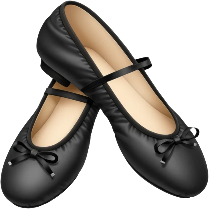 plain isolated black ballet shoes emoji