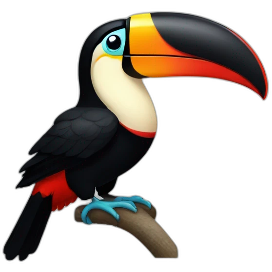 Toucan with word hype under it emoji