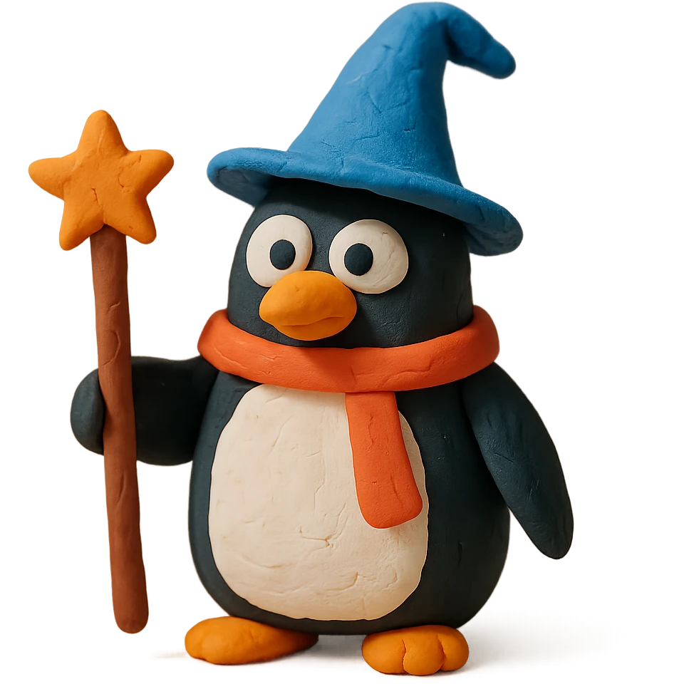 penguin wizard emoji