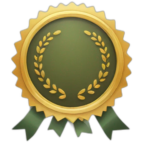 Certificate badge emoji