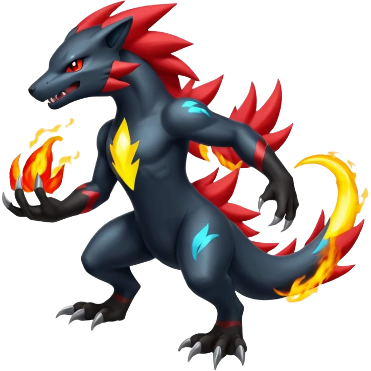  Shiny Zoroark-Salandit-Zekrom-fusion emoji