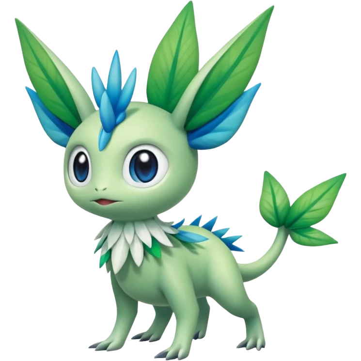 Virizion-Amaura-Celebi-Shaymin-hybrid-creature (full body) emoji