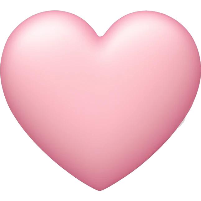 Pastel pink heart ￼ emoji