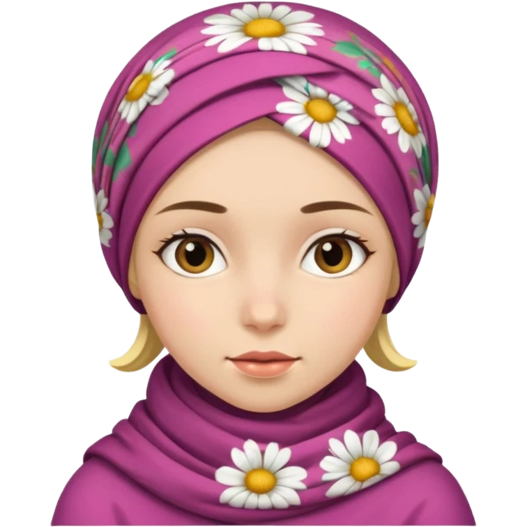 A girl wearing a headscarf emoji