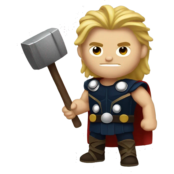 Thor not worthy of hammer emoji