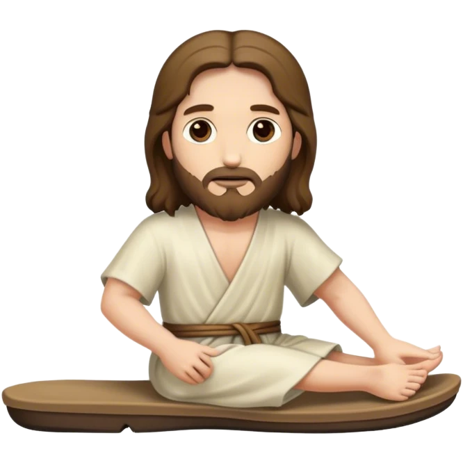 Jesus Christ open toe slipper emoji