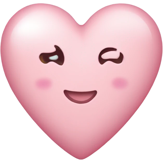 Light pink heart emoji