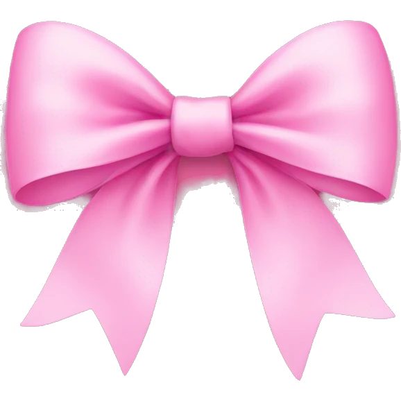 pink bow emoji