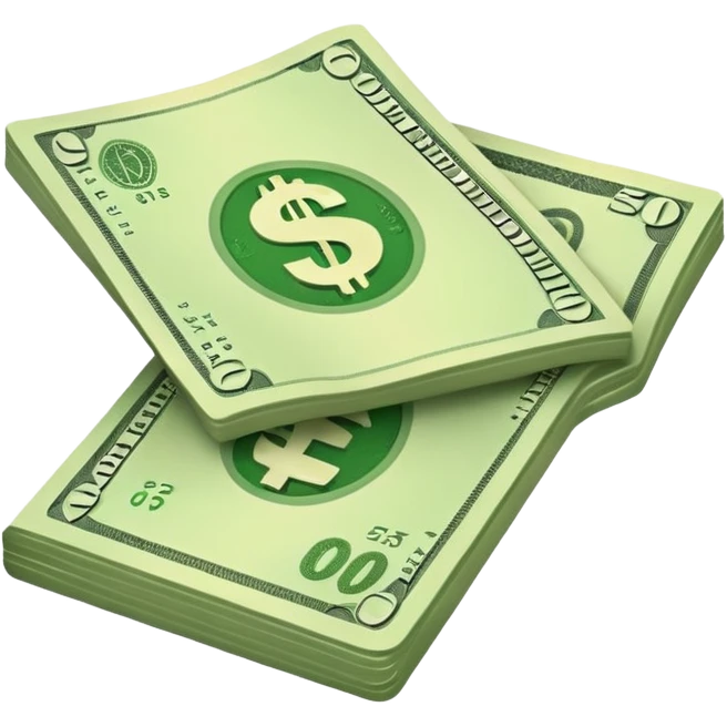 single cash bill emoji