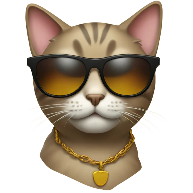 Cat with sunglasses emoji