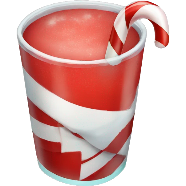 Candy cane drink  emoji