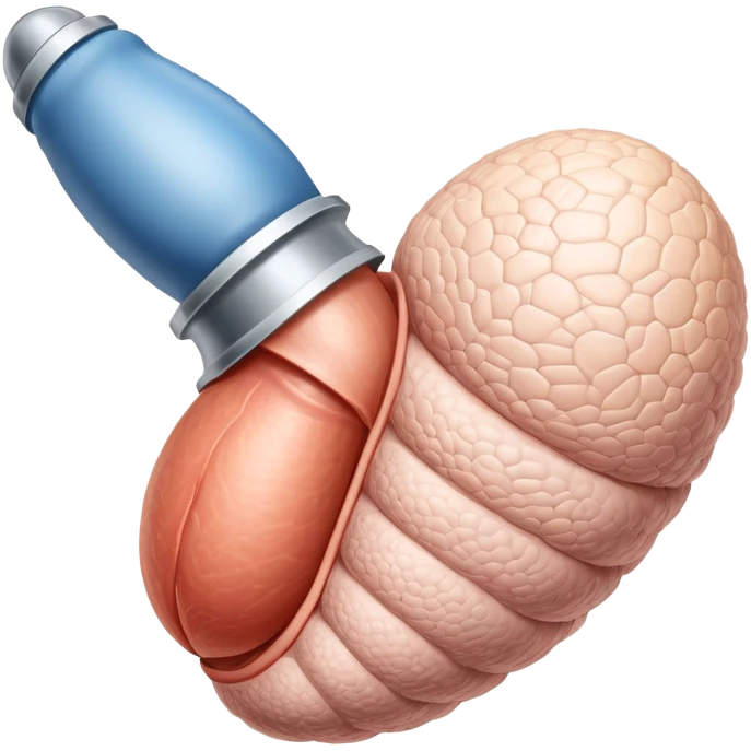Scientific penis with balls emoji