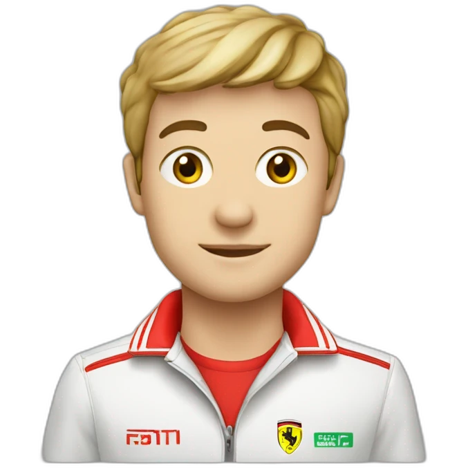 F1 Ferrari￼￼ car emoji