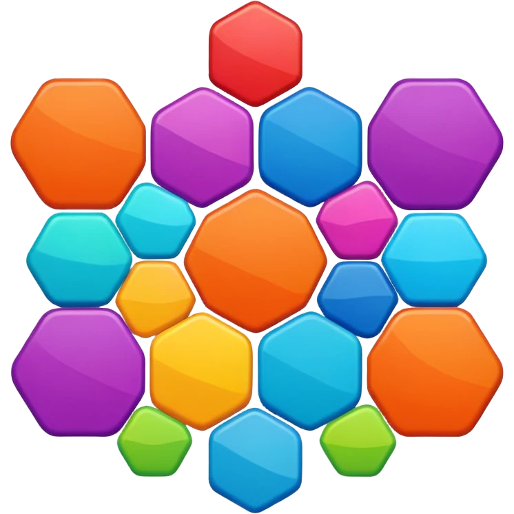 Block blast remix hexagon emoji