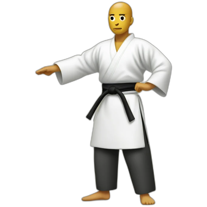 aikido stand up no hat emoji