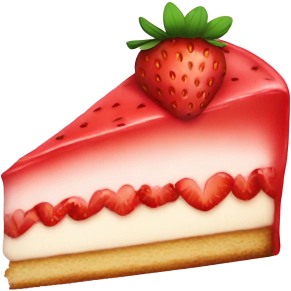 Strawberry cake slice emoji