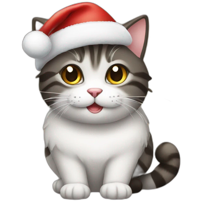 christmas cat  emoji