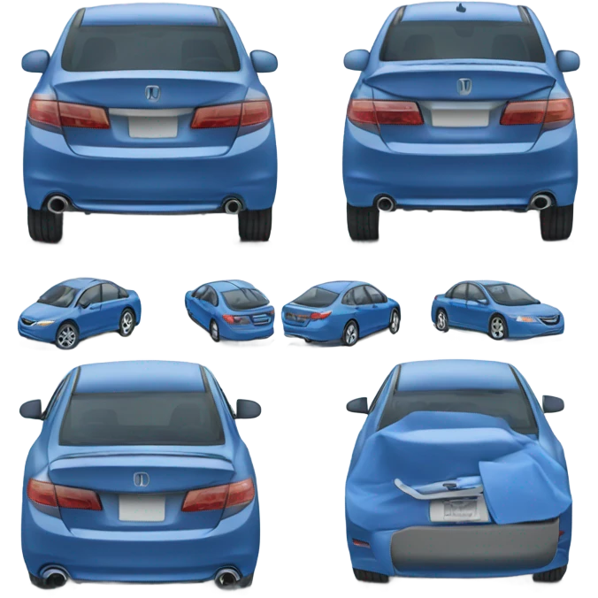 Blue Honda accord emoji