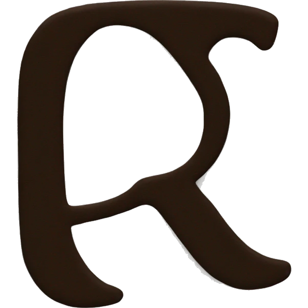 The letters PR as small cartoonish text emoji