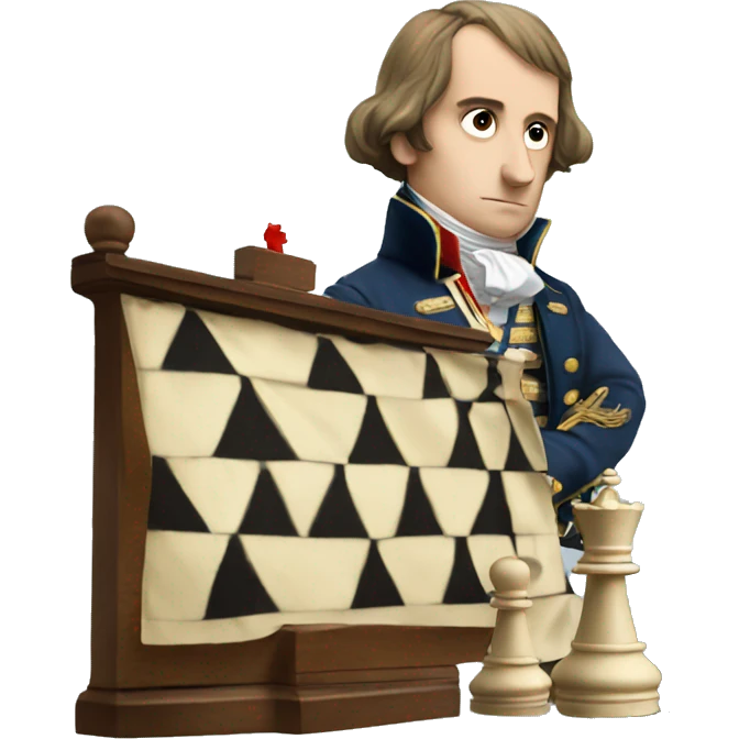Napoleon playing chess emoji