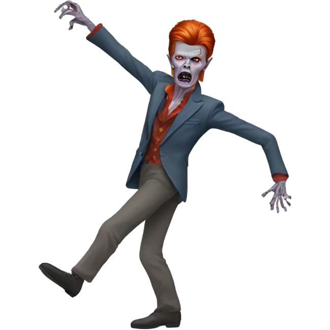 david bowie zombie dancing emoji