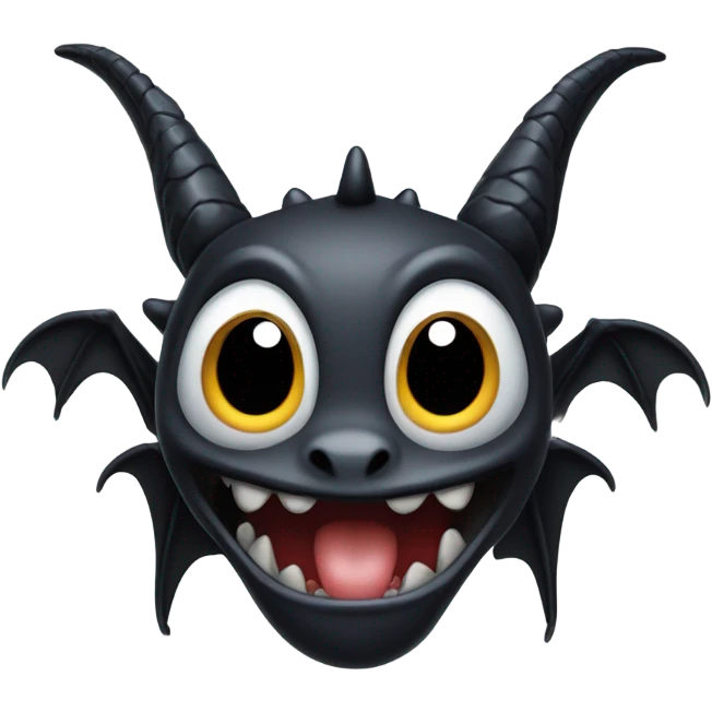 Toothless the dragon emoji