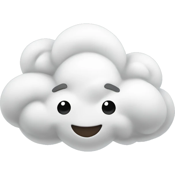 happy windy cloud emoji