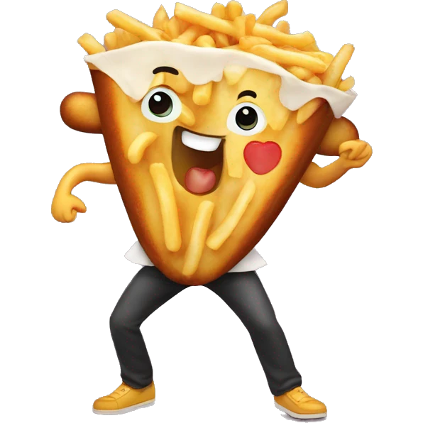 Poutine qui danse  emoji