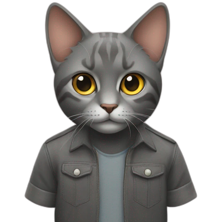 кот и лис обнимаются emoji