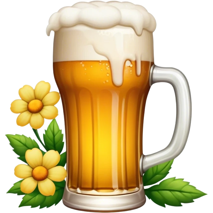beer flowers emoji