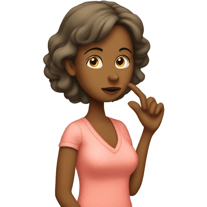 Wife picking nose emoji