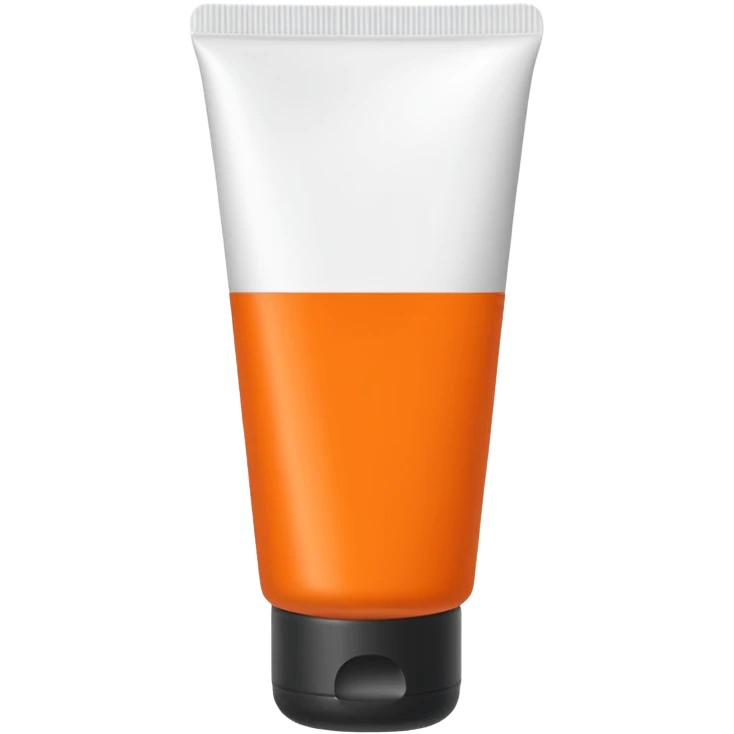 Orange tube type lotion emoji