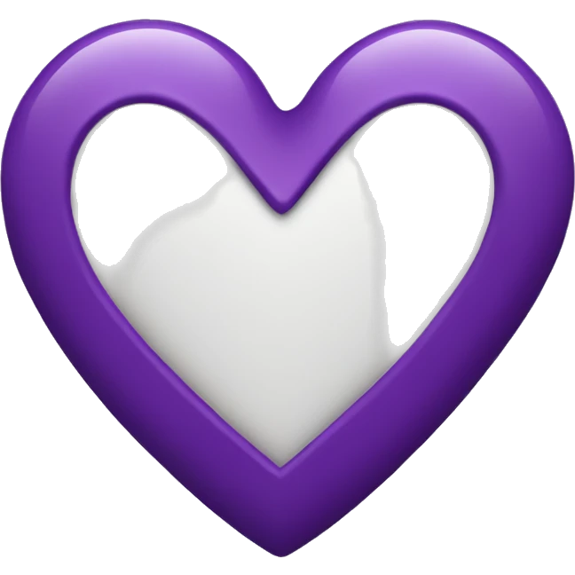 Purple heart emoji