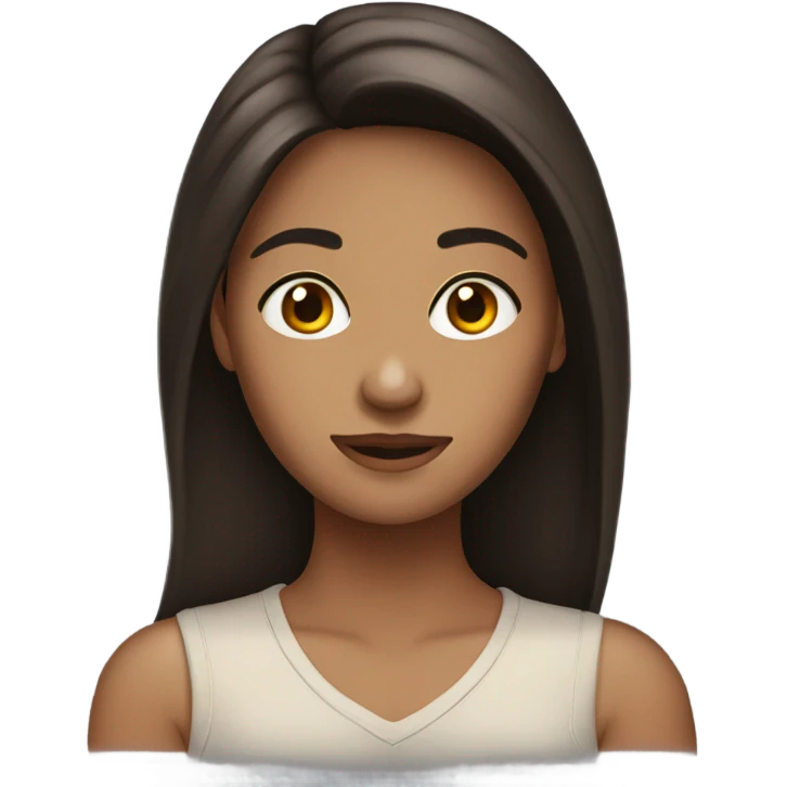 Brunette missing boyfriend emoji
