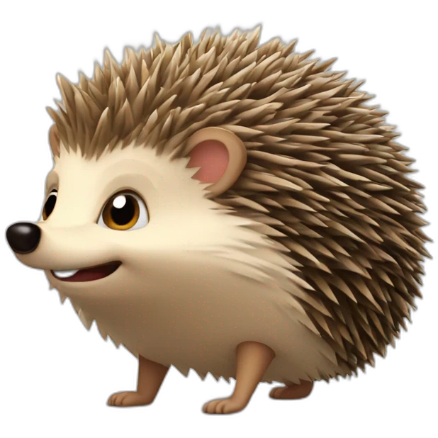 the hedgehog is in a great mood emoji