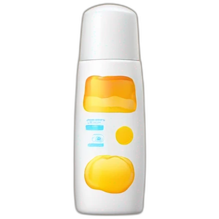 Sunscreen bottle emoji