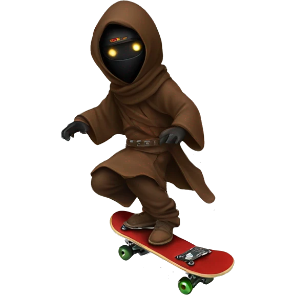 Jawa doing a kickflip emoji