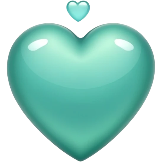Greenish Aqua heart emoji